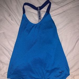 Blue Nike just do it tank